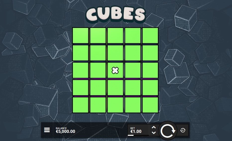 Характеристики игрового автомата Cubes